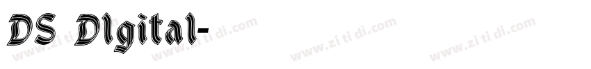 DS Dlgital字体转换